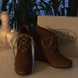 Steve Madden wedge booties